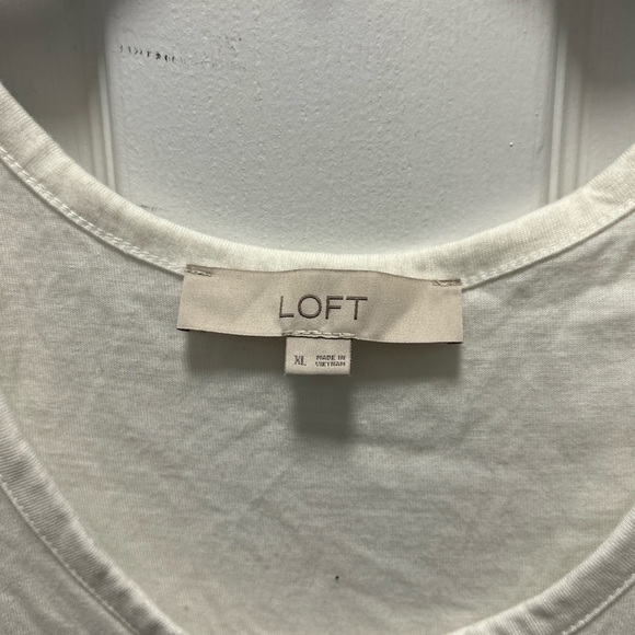 LOFT White Short Sleeve Tee - Picture 7 of 8